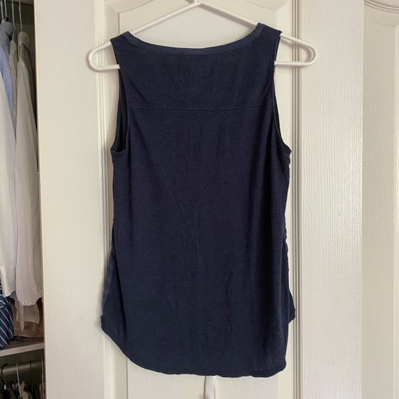 Vince Navy Lightweight Slub Tank Medium - Picture 2 of 5
